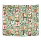 Aussie Birds Christmas La La Land Tapestry Green Vintage Stamp Edition - Aussie Hoodie