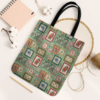 Aussie Birds Christmas La La Land Tote Bag Green Vintage Stamp Edition - Aussie Hoodie