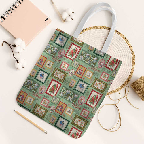Aussie Birds Christmas La La Land Tote Bag Green Vintage Stamp Edition - Aussie Hoodie