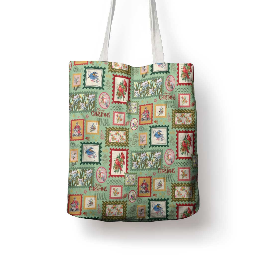 Aussie Birds Christmas La La Land Tote Bag Green Vintage Stamp Edition - Aussie Hoodie