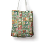 Aussie Birds Christmas La La Land Tote Bag Green Vintage Stamp Edition - Aussie Hoodie
