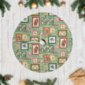 Aussie Birds Christmas La La Land Tree Skirt Green Vintage Stamp Edition - Aussie Hoodie