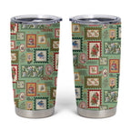 Aussie Birds Christmas La La Land Tumbler Cup Green Vintage Stamp Edition - Aussie Hoodie