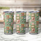 Aussie Birds Christmas La La Land Tumbler Cup Green Vintage Stamp Edition - Aussie Hoodie