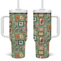 Aussie Birds Christmas La La Land Tumbler With Handle Green Vintage Stamp Edition - Aussie Hoodie