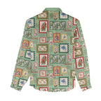 Aussie Birds Christmas La La Land Women Casual Shirt Green Vintage Stamp Edition - Aussie Hoodie