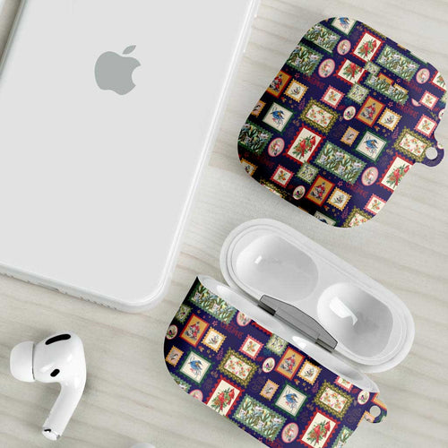 Aussie Birds Christmas La La Land AirPods Case Navy Blue Vintage Stamp Edition - Aussie Hoodie