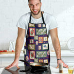 Aussie Birds Christmas La La Land Apron Navy Blue Vintage Stamp Edition - Aussie Hoodie