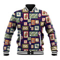 Aussie Birds Christmas La La Land Baseball Jacket Navy Blue Vintage Stamp Edition - Aussie Hoodie