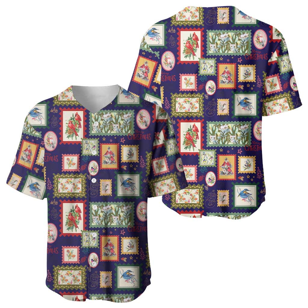 Aussie Birds Christmas La La Land Baseball Jersey Navy Blue Vintage Stamp Edition - Aussie Hoodie