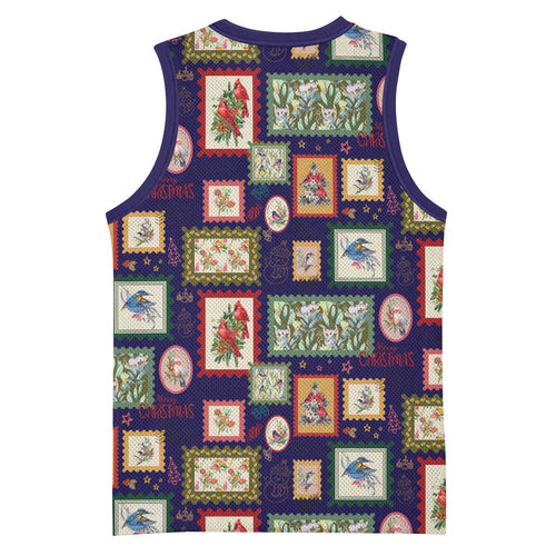 Aussie Birds Christmas La La Land Basketball Jersey Navy Blue Vintage Stamp Edition - Aussie Hoodie