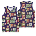 Aussie Birds Christmas La La Land Basketball Jersey Navy Blue Vintage Stamp Edition - Aussie Hoodie