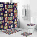 Aussie Birds Christmas La La Land Bathroom Set Navy Blue Vintage Stamp Edition - Aussie Hoodie