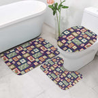 Aussie Birds Christmas La La Land Bathroom Set Navy Blue Vintage Stamp Edition - Aussie Hoodie