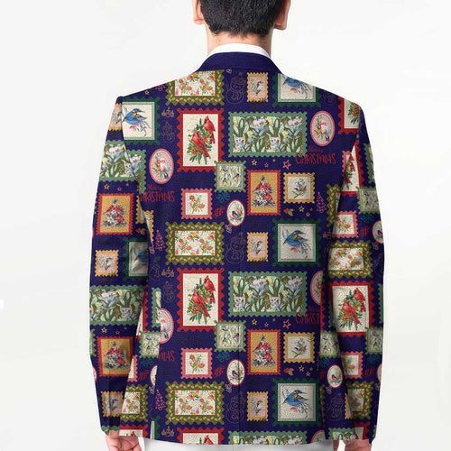 Aussie Birds Christmas La La Land Blazer Navy Blue Vintage Stamp Edition - Aussie Hoodie