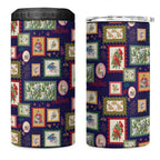 Aussie Birds Christmas La La Land 4 in 1 Can Cooler Tumbler Navy Blue Vintage Stamp Edition - Aussie Hoodie