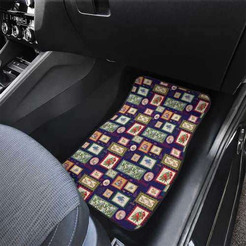 Aussie Birds Christmas La La Land Car Mats Navy Blue Vintage Stamp Edition - Aussie Hoodie