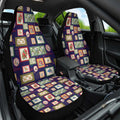 Aussie Birds Christmas La La Land Car Seat Cover Navy Blue Vintage Stamp Edition - Aussie Hoodie