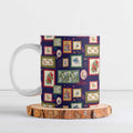 Aussie Birds Christmas La La Land Ceramic Mug Navy Blue Vintage Stamp Edition - Aussie Hoodie