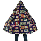 Aussie Birds Christmas La La Land Cloak Navy Blue Vintage Stamp Edition - Aussie Hoodie