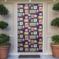 Aussie Birds Christmas La La Land Door Cover Navy Blue Vintage Stamp Edition - Aussie Hoodie