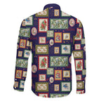 Aussie Birds Christmas La La Land Family Matching Puletasi and Hawaiian Shirt Navy Blue Vintage Stamp Edition - Aussie Hoodie