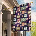 Aussie Birds Christmas La La Land Garden Flag Navy Blue Vintage Stamp Edition - Aussie Hoodie