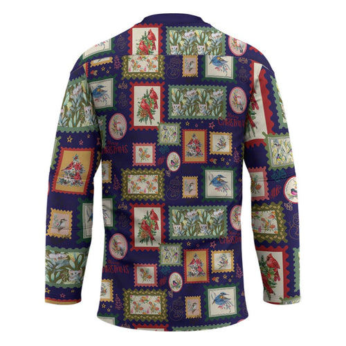 Aussie Birds Christmas La La Land Hockey Jersey Navy Blue Vintage Stamp Edition - Aussie Hoodie