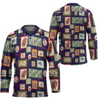 Aussie Birds Christmas La La Land Hockey Jersey Navy Blue Vintage Stamp Edition - Aussie Hoodie