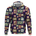 Aussie Birds Christmas La La Land Hoodie Navy Blue Vintage Stamp Edition - Aussie Hoodie