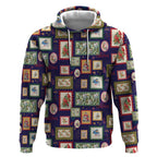 Aussie Birds Christmas La La Land Hoodie Navy Blue Vintage Stamp Edition - Aussie Hoodie