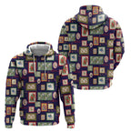 Aussie Birds Christmas La La Land Hoodie Navy Blue Vintage Stamp Edition - Aussie Hoodie
