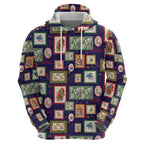Aussie Birds Christmas La La Land Hoodie Navy Blue Vintage Stamp Edition - Aussie Hoodie
