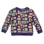 Aussie Birds Christmas La La Land Kid Ugly Christmas Sweater Navy Blue Vintage Stamp Edition - Aussie Hoodie