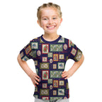 Aussie Birds Christmas La La Land Kid T Shirt Navy Blue Vintage Stamp Edition - Aussie Hoodie