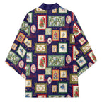 Aussie Birds Christmas La La Land Kimono Navy Blue Vintage Stamp Edition - Aussie Hoodie