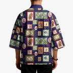 Aussie Birds Christmas La La Land Kimono Navy Blue Vintage Stamp Edition - Aussie Hoodie