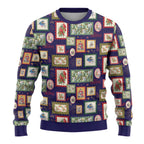 Aussie Birds Christmas La La Land Ugly Christmas Sweater Navy Blue Vintage Stamp Edition - Aussie Hoodie