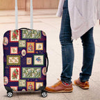 Aussie Birds Christmas La La Land Luggage Cover Navy Blue Vintage Stamp Edition - Aussie Hoodie