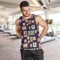 Aussie Birds Christmas La La Land Men Tank Top Navy Blue Vintage Stamp Edition - Aussie Hoodie