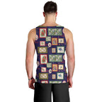 Aussie Birds Christmas La La Land Men Tank Top Navy Blue Vintage Stamp Edition - Aussie Hoodie
