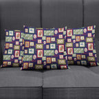 Aussie Birds Christmas La La Land Pillow Cover Navy Blue Vintage Stamp Edition - Aussie Hoodie