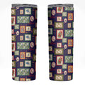 Aussie Birds Christmas La La Land Skinny Tumbler Navy Blue Vintage Stamp Edition - Aussie Hoodie