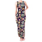 Aussie Birds Christmas La La Land Tank Maxi Dress Navy Blue Vintage Stamp Edition - Aussie Hoodie