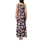Aussie Birds Christmas La La Land Tank Maxi Dress Navy Blue Vintage Stamp Edition - Aussie Hoodie