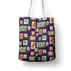 Aussie Birds Christmas La La Land Tote Bag Navy Blue Vintage Stamp Edition - Aussie Hoodie
