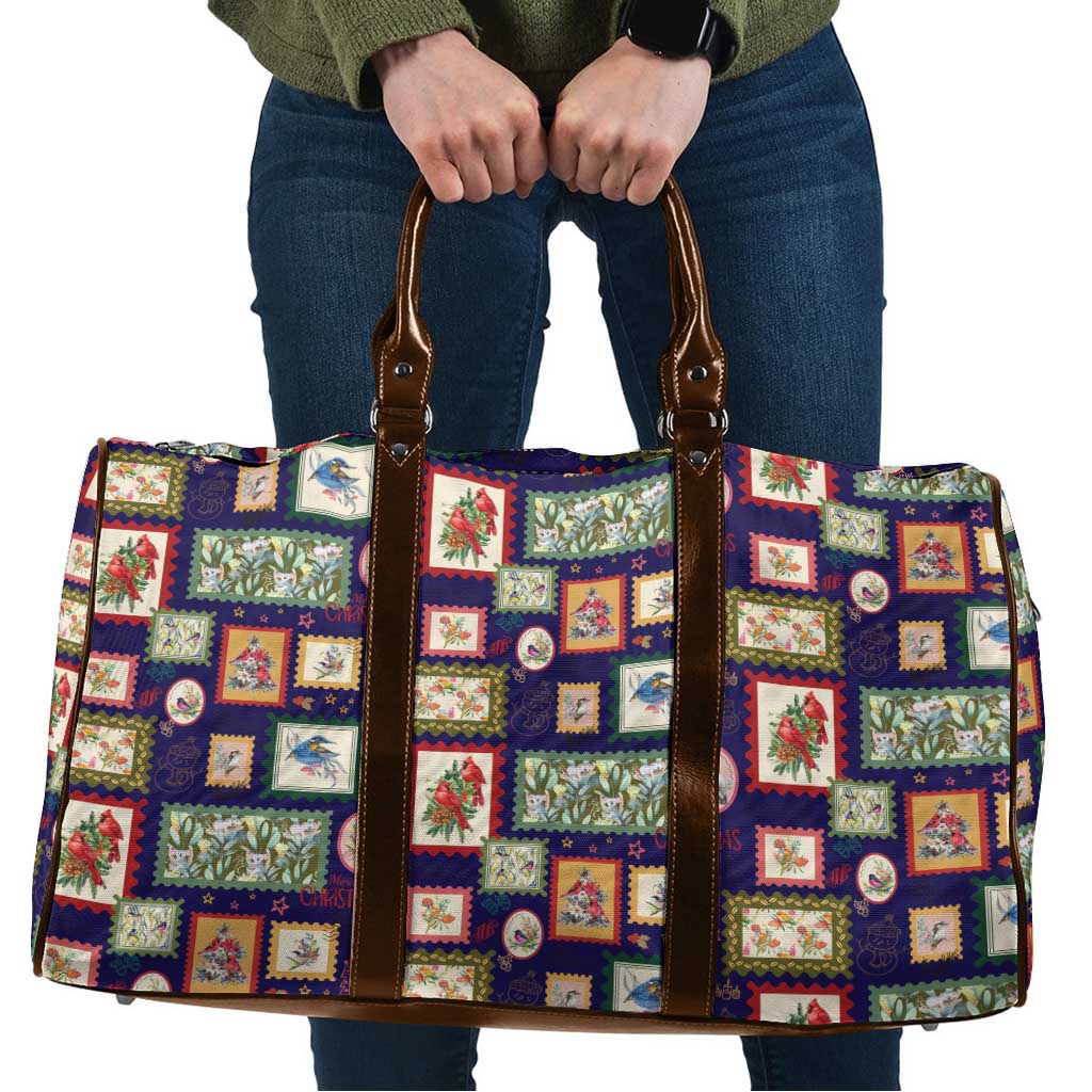 Aussie Birds Christmas La La Land Travel Bag Navy Blue Vintage Stamp Edition - Aussie Hoodie