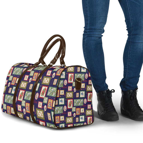 Aussie Birds Christmas La La Land Travel Bag Navy Blue Vintage Stamp Edition - Aussie Hoodie