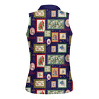 Aussie Birds Christmas La La Land Women Sleeveless Polo Shirt Navy Blue Vintage Stamp Edition - Aussie Hoodie