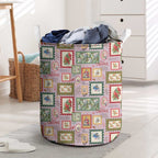 Aussie Birds Christmas La La Land Laundry Basket Pink Vintage Stamp Edition - Aussie Hoodie